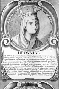 Retrato de Santa Jadwiga de Polish School